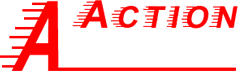 Action auto glass logo.